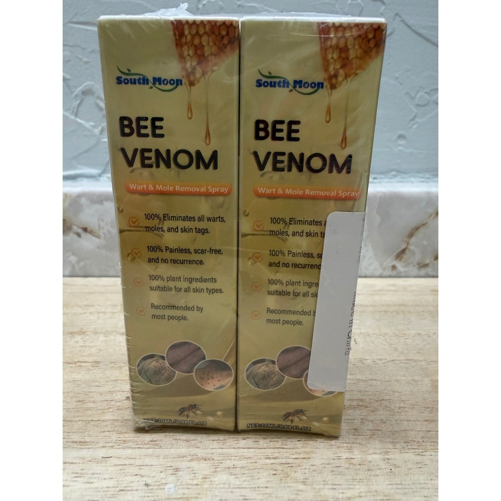 South Moon Bee Venom Wart and Mole Removal Spray 20ml 2-Pack New Sealed 2028 Exp